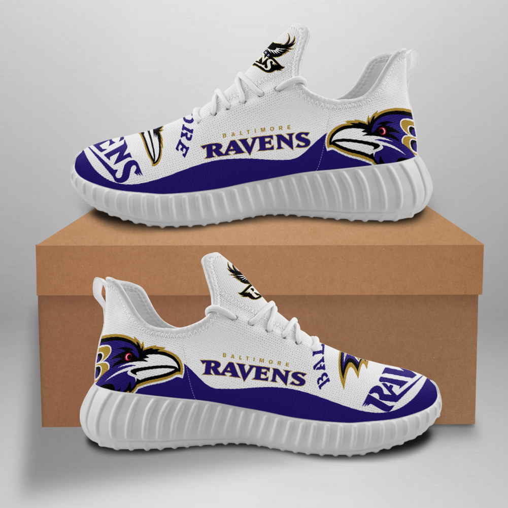 Women's NFL Baltimore Ravens Mesh Knit Sneakers/Shoes 007